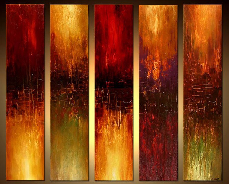Abstract 5 panel Painting | Best Paintings For Sale