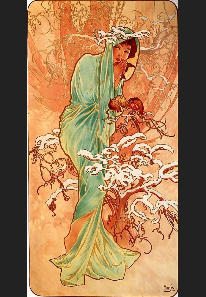 Alphonse Maria Mucha Winter