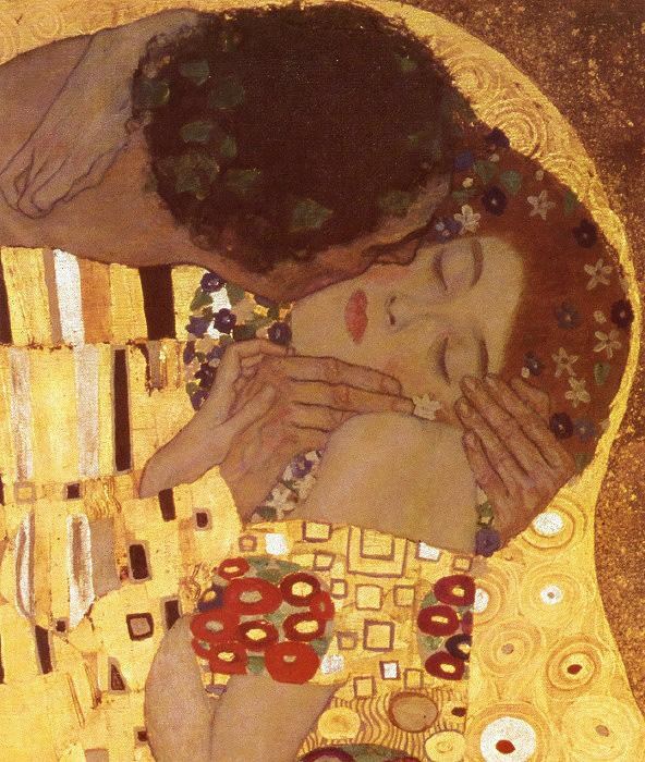 Gustav Klimt The Kiss (detail) Painting | Best Paintings For Sale