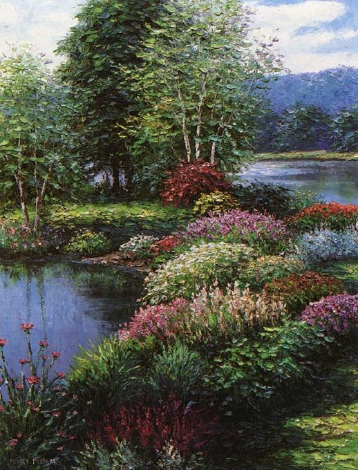 Henry Peeters Scarborough Pond Painting | Best Paintings For Sale