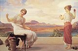 Lord Frederick Leighton Leighton Winding the Skein painting