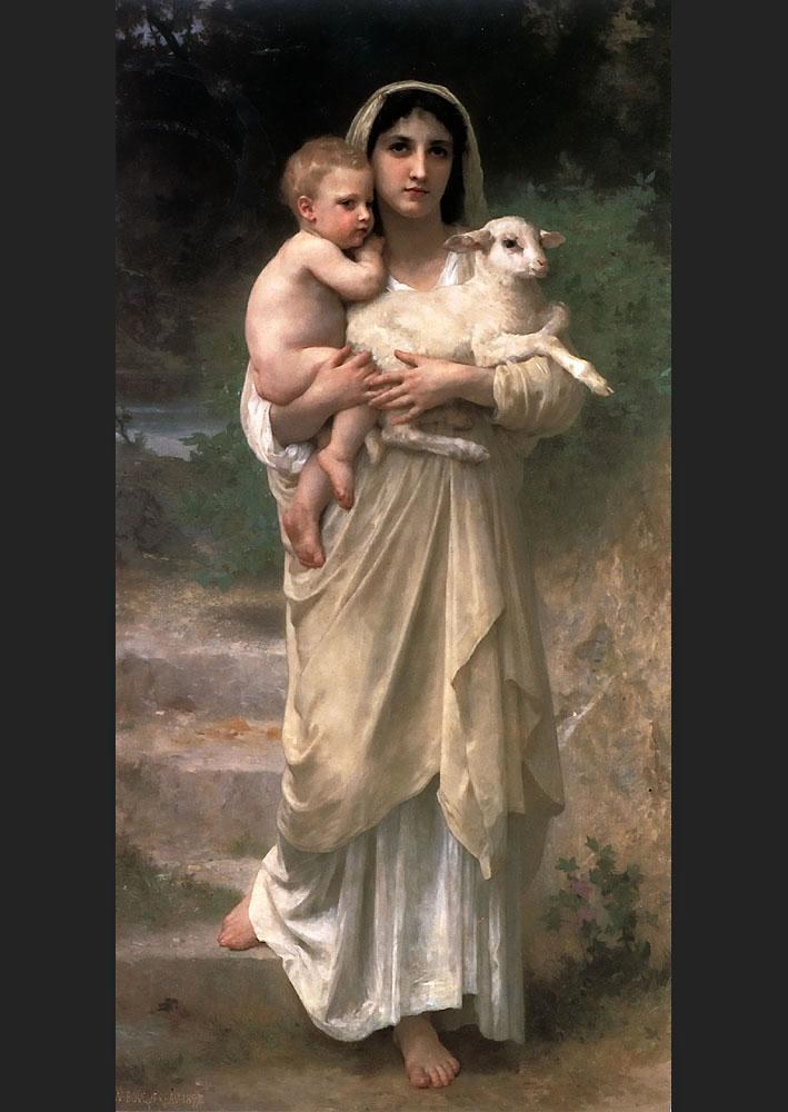 William Bouguereau Lambs