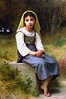 William Bouguereau Meditation painting