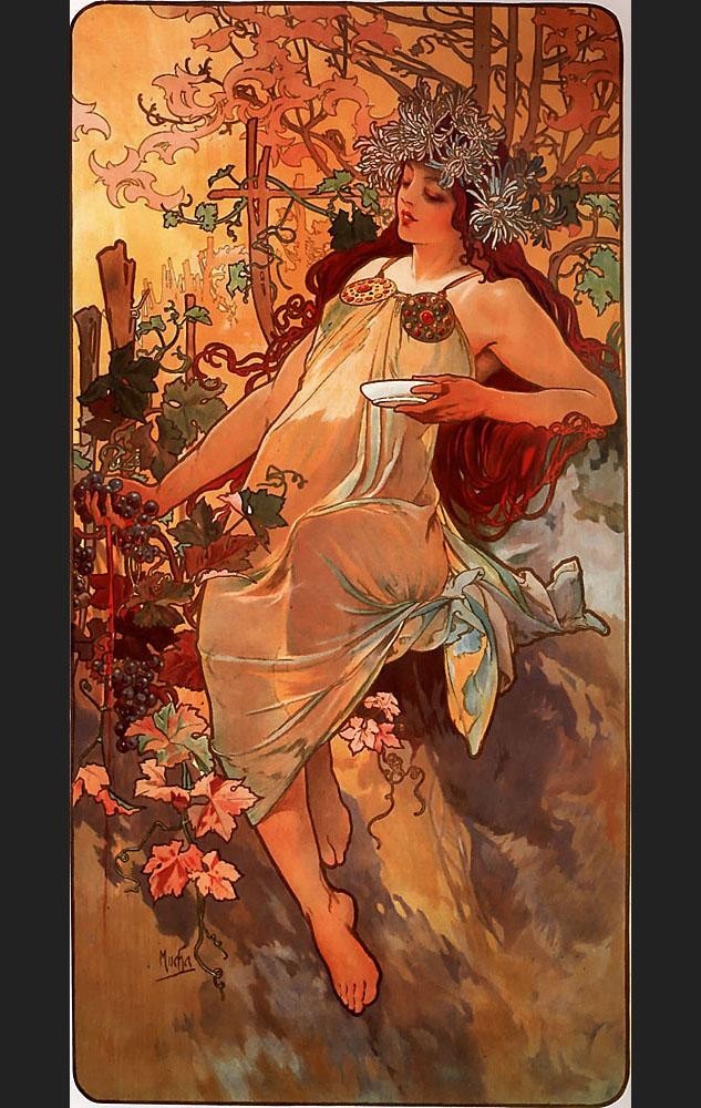 Alphonse Maria Mucha Autumn