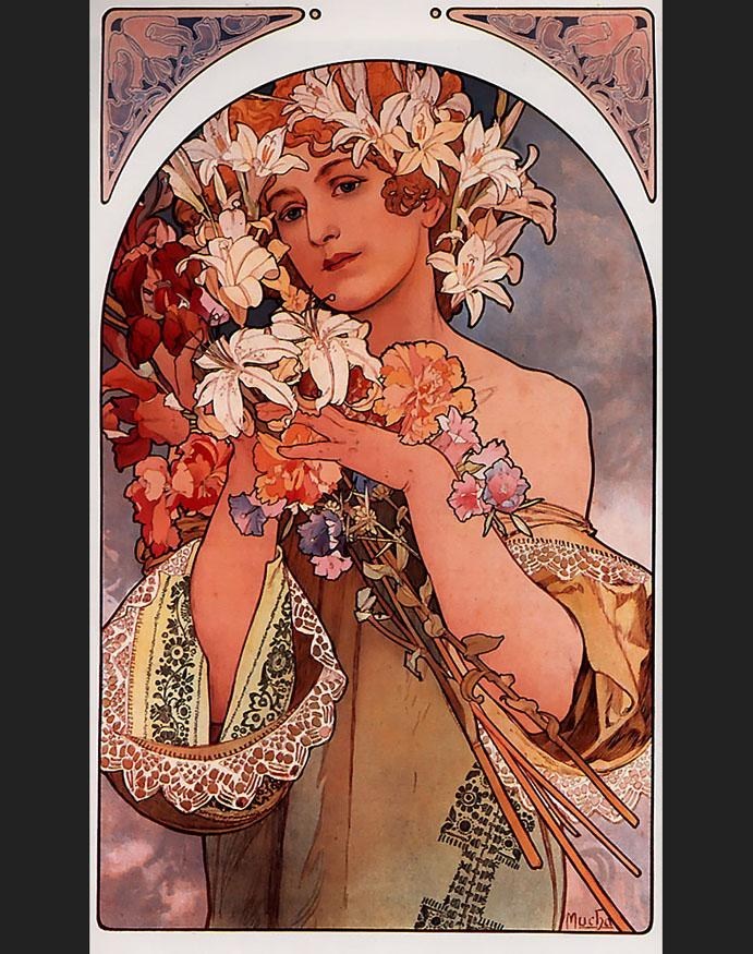 Alphonse Maria Mucha Flower