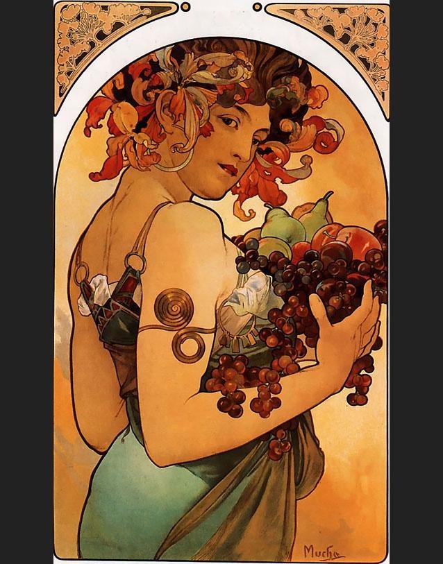 Alphonse Maria Mucha Fruit