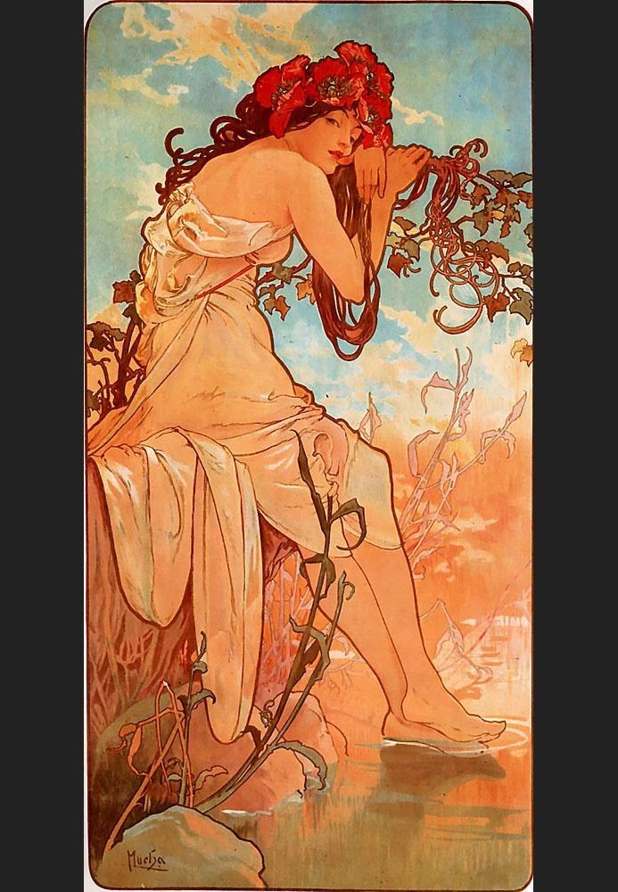 Alphonse Maria Mucha Summer