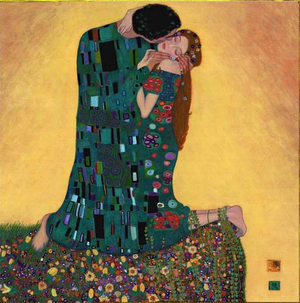 Gustav Klimt Kiss II Painting | Best Kiss II Paintings For Sale