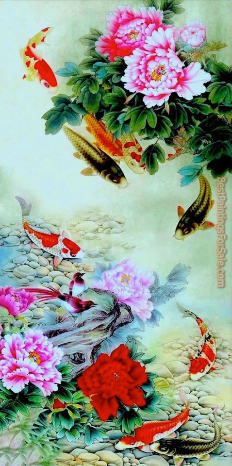 2012 Chinese Koi Pond painting