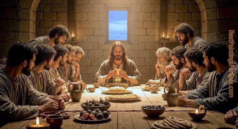 2012 Jesus - The Last Supper painting